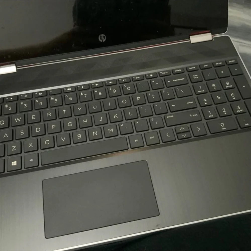 HP Silver and Black Laptop